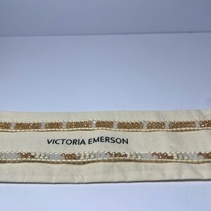 Victoria Emerson Gold and Cream Watch band - Bracelet style